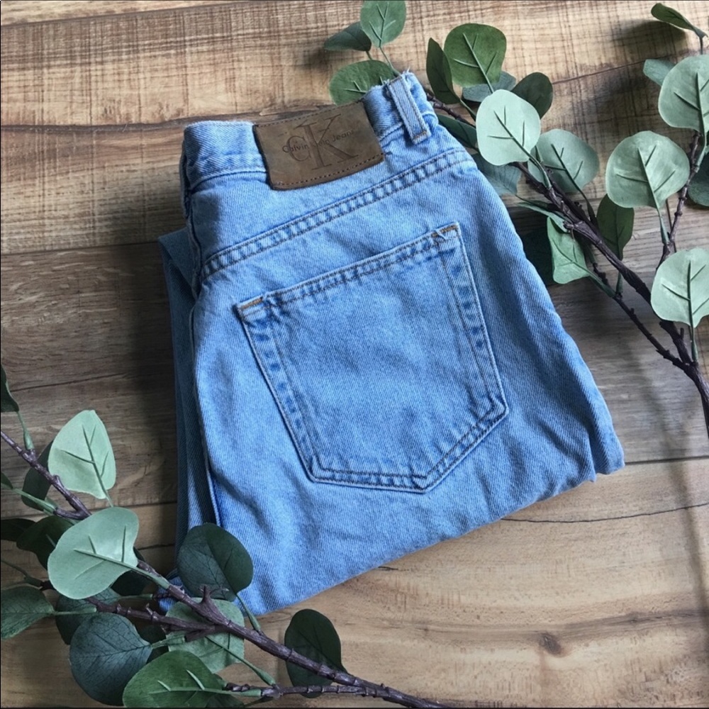 Calvin Klein Light Blue High-Waist Jeans